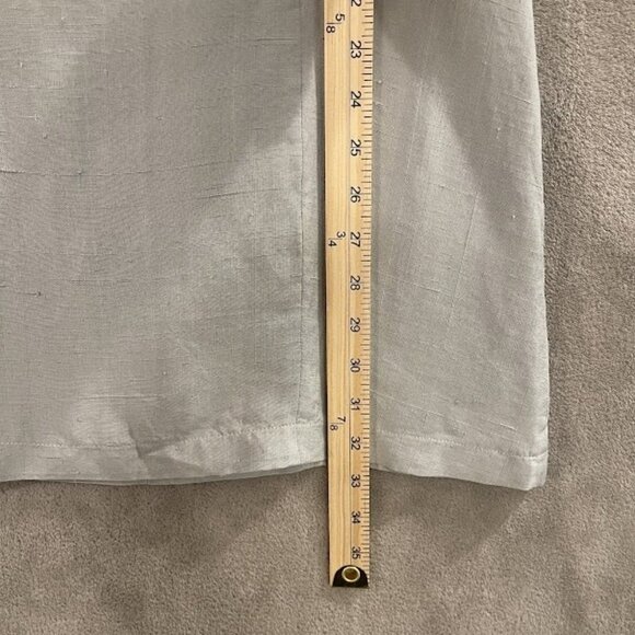 Raw Silk Tweeds Dress Womens 6P Gray Short Sleeve Fitted Sheath Petites Classic - Picture 8 of 13